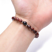 BRACELET HOMME PERLES BOIS - (SANTAL)