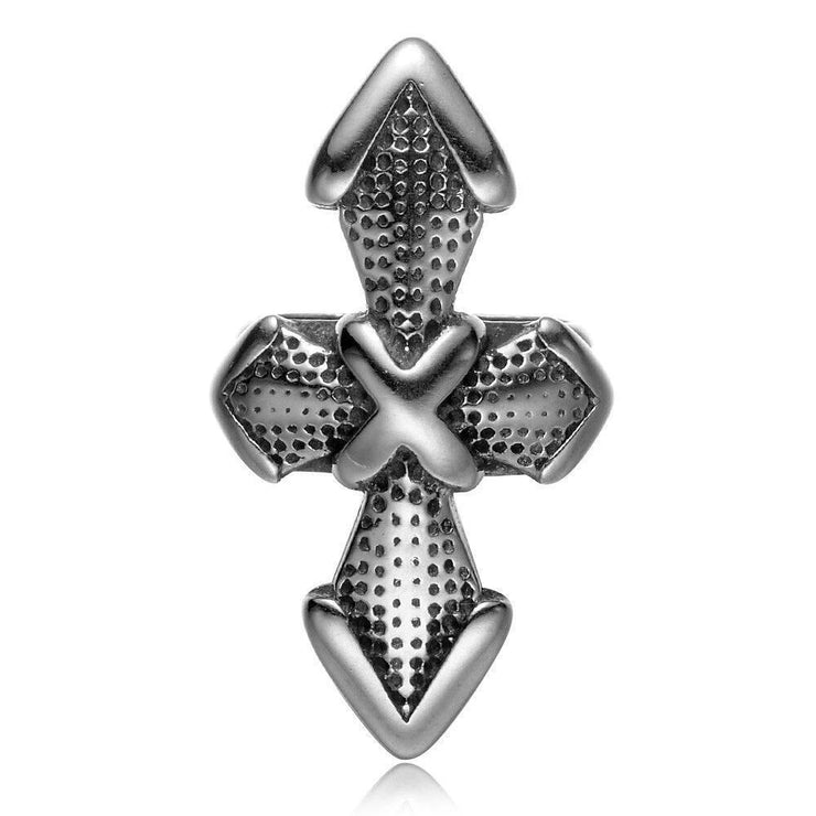 BRACELET HOMME CUIR TRESSÉ - (ACIER)