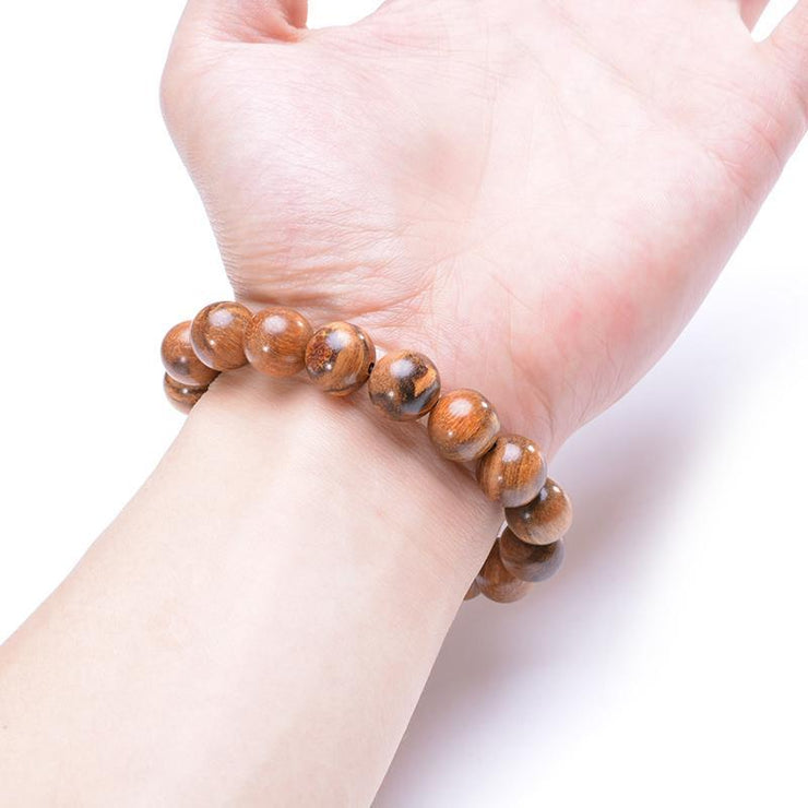 BRACELET BILLE BOIS HOMME - (PERLES)