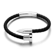 bracelet homme cuir pas cher noir