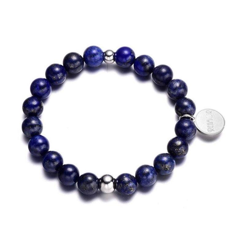 bracelet perle bleu homme tendance