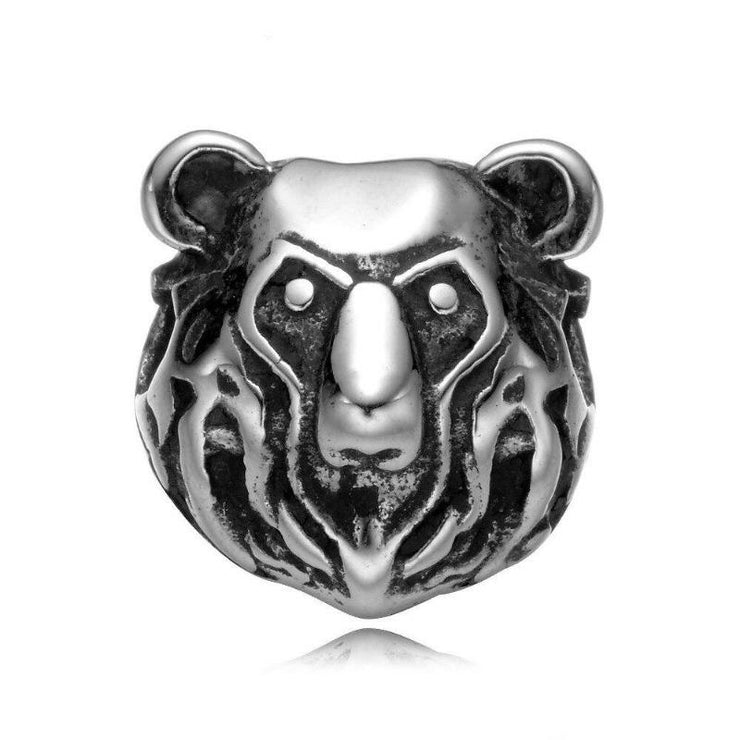 BRACELET HOMME PERLES NOIRES - (BOULE)