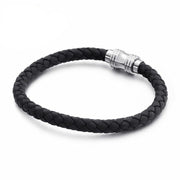 BRACELET HOMME CUIR NOIR