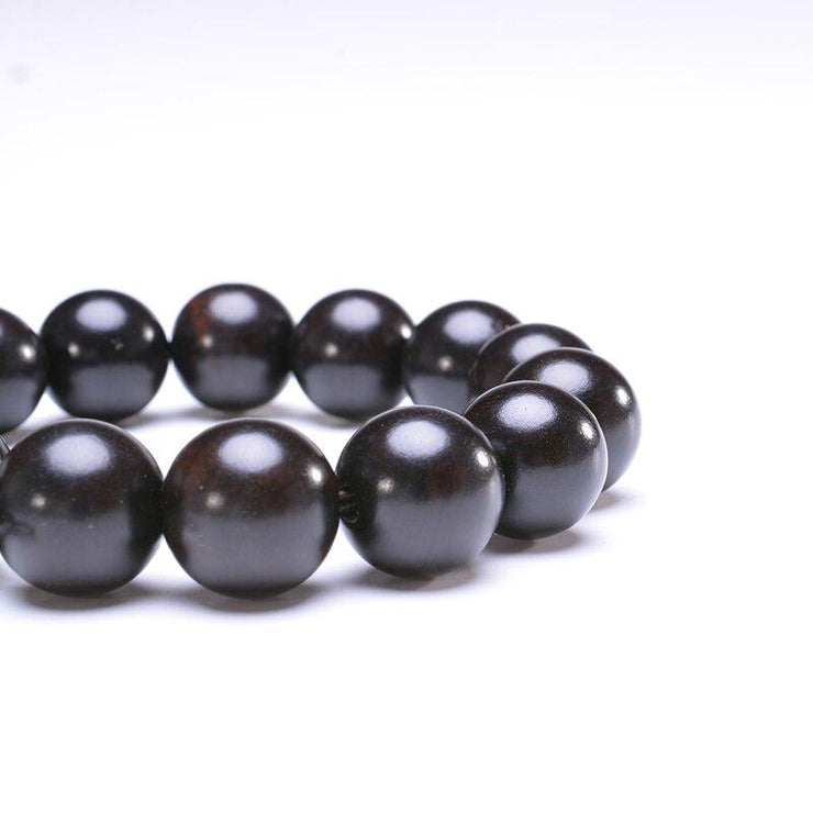 BRACELET TIBÉTAIN BOIS HOMME - (PERLES)