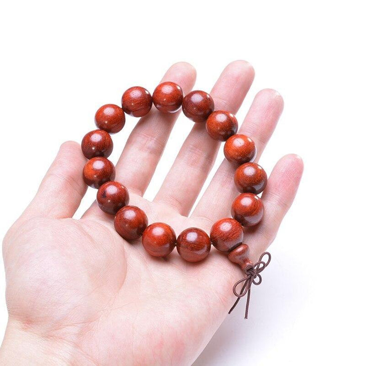 BRACELET HOMME BOULES EN BOIS - (PERLES)