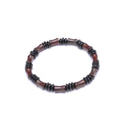 bracelet homme ethnique bois marron