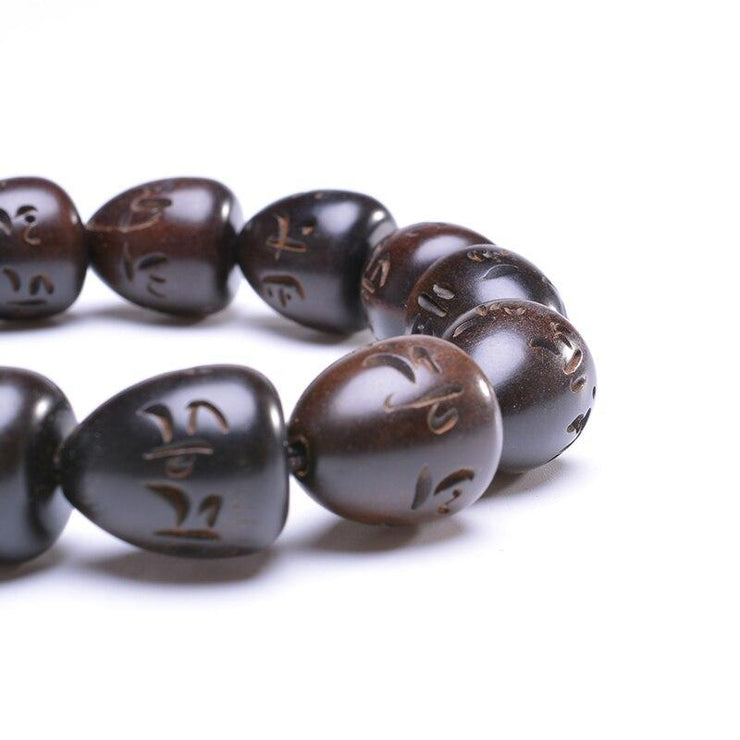 BRACELET TIBÉTAIN EN BOIS - (PERLES)