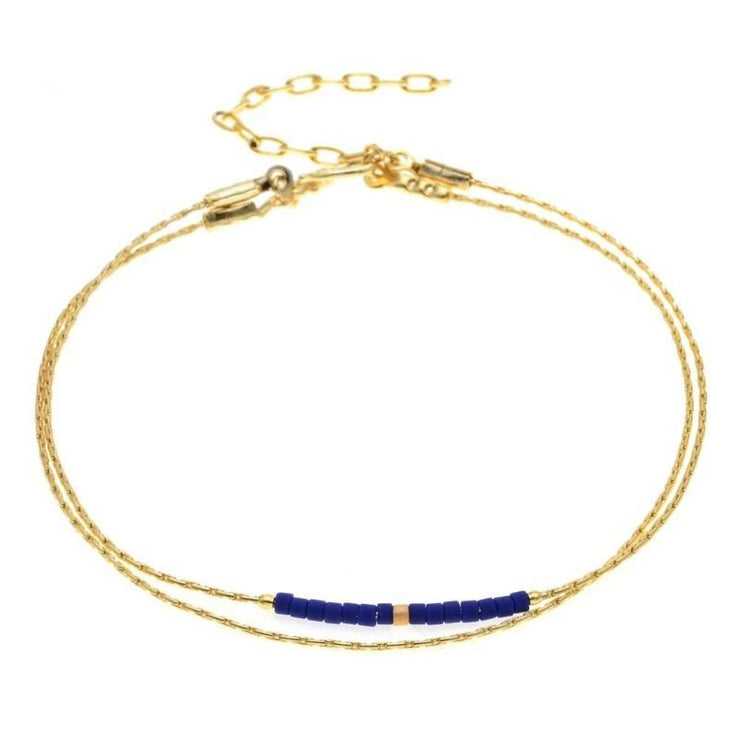 bracelet fin doré femme
