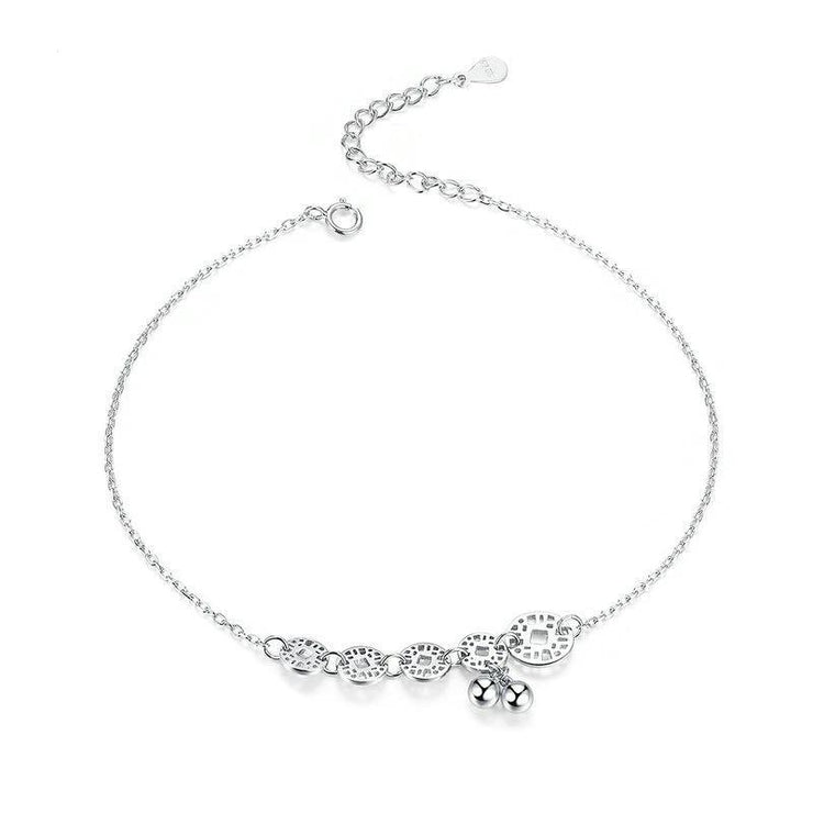 CHAÎNE DE CHEVILLE ARGENT MASSIF - (PIED)