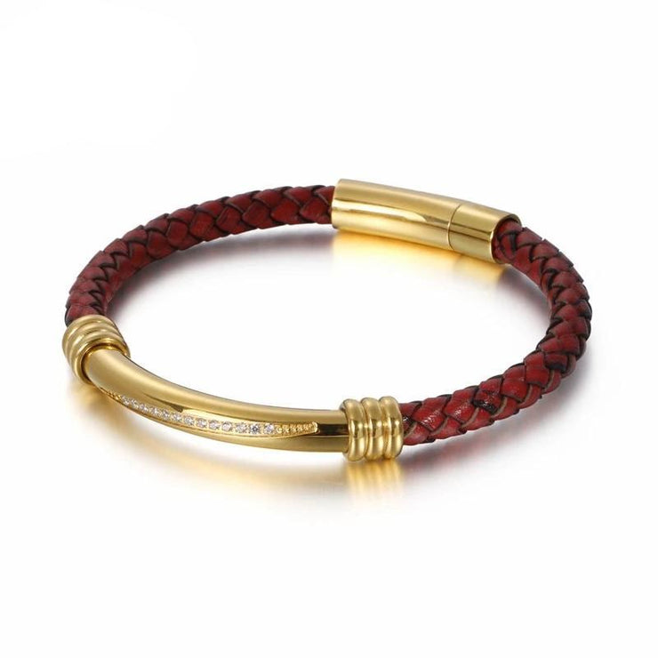 bracelet pour homme en cuir haut de gamme