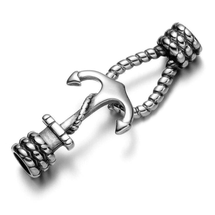 BRACELET CUIR HOMME ANCRE MARINE - (BATEAU)