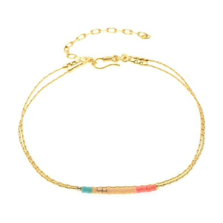 bracelet fin doré pour femme tendance