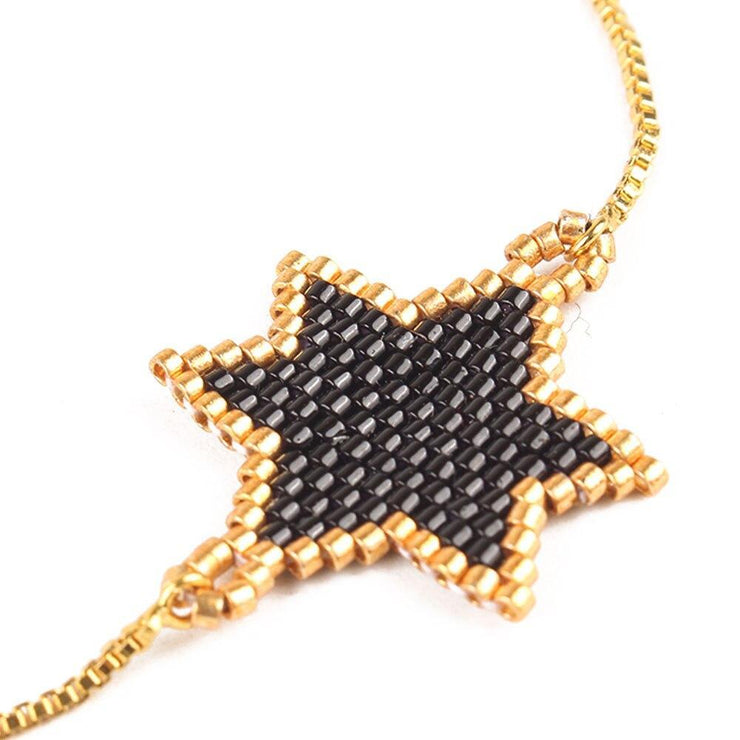 BRACELET CHAÎNE & PERLES MIYUKI - (CHAÎNETTE)