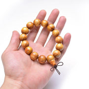 BRACELET BOULES EN BOIS HOMME - (PERLES)