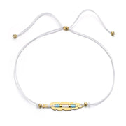 bracelet femme avec cordon blanc