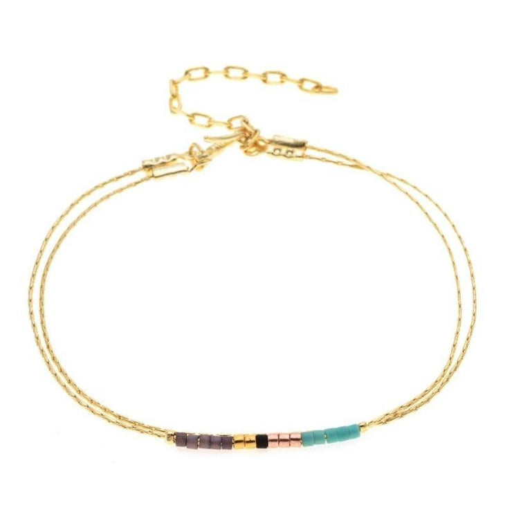 bracelet fin doré tendance