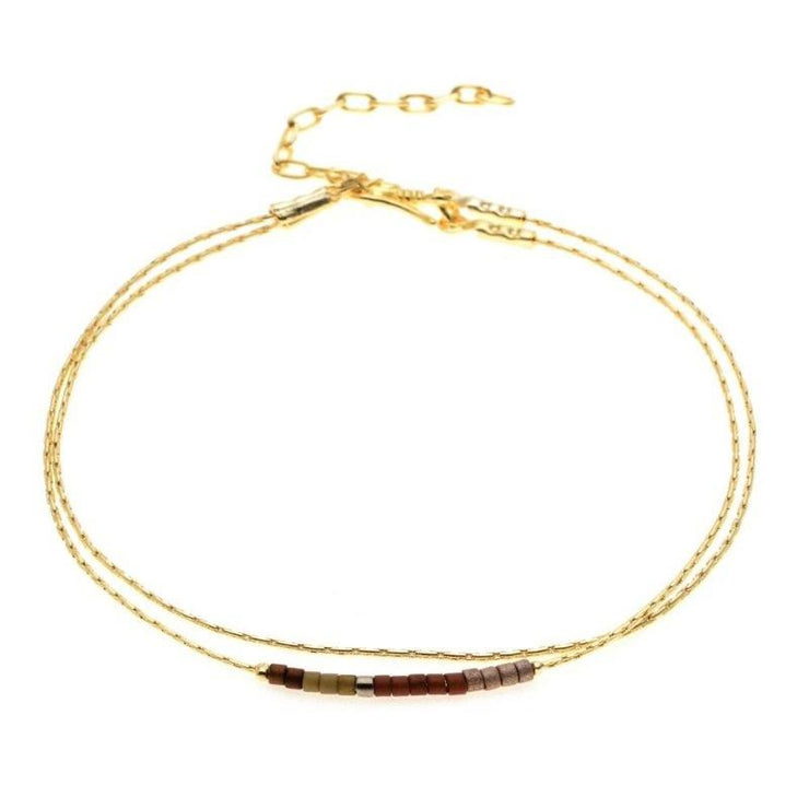 bracelet fin doré tendance femme