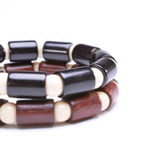 BRACELET HOMME EN BOIS - (PERLES)