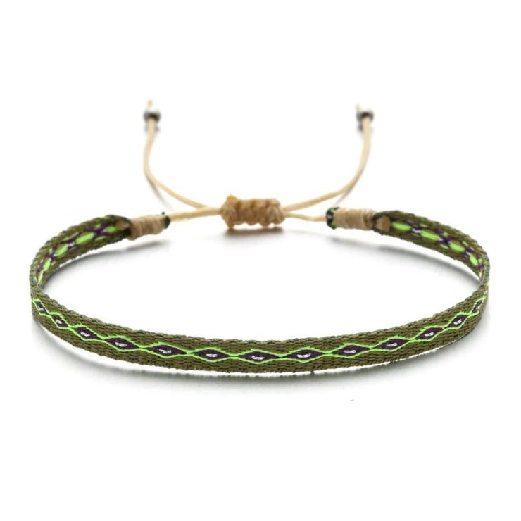 bracelet fil de coton tendance