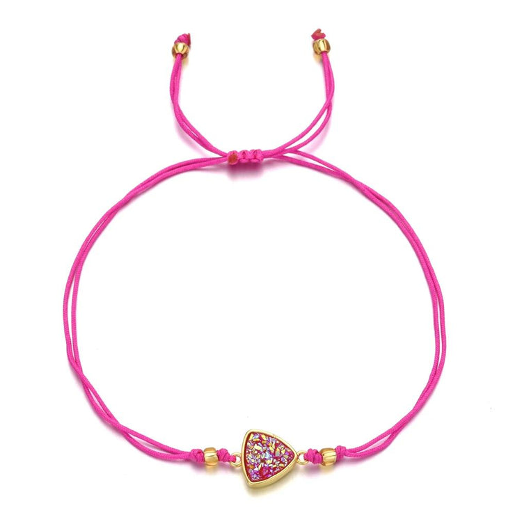 bracelet cordon femme pas cher rose