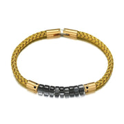 bracelet homme luxe acier tressé