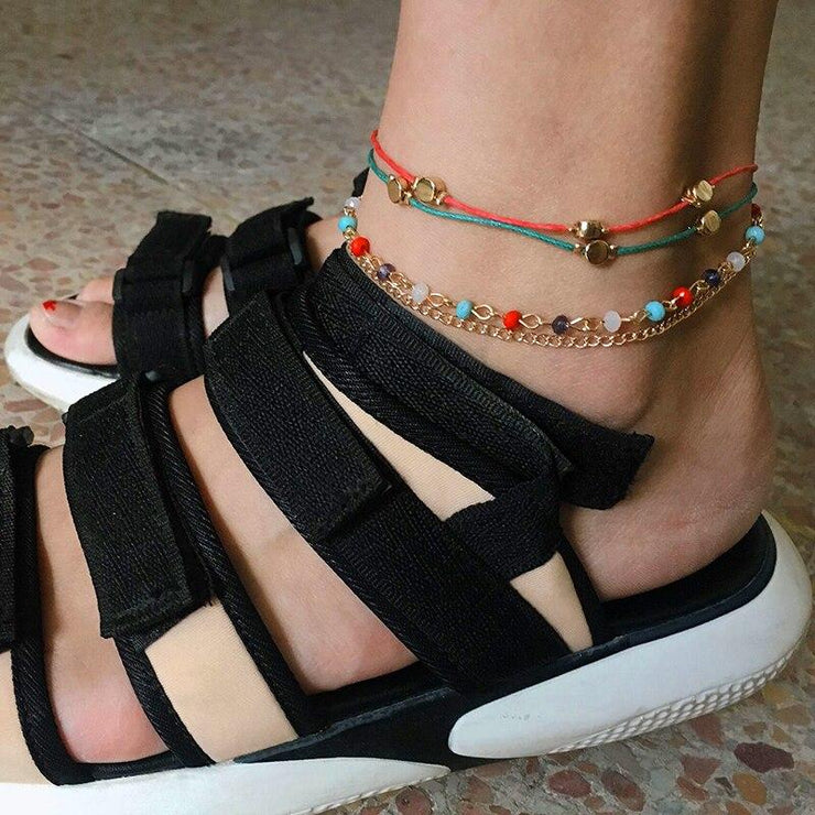 BRACELET DE CHEVILLE FEMME - (PIED)