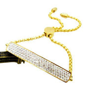 BRACELET ACIER DORÉ FEMME - (INOXYDABLE)