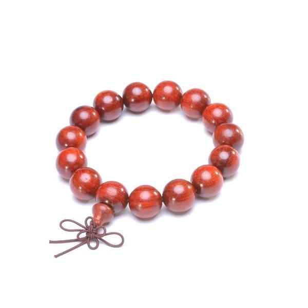 bracelet homme boule en bois marron