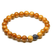 bracelet perle bois femme tibétain