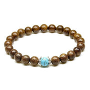 bracelet femme bille bois 