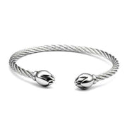 bracelet acier inoxydable homme argenté