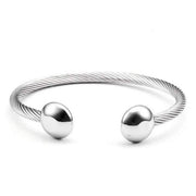 bracelet homme acier 316l argenté