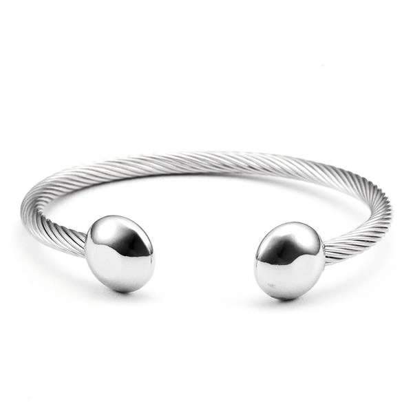 bracelet homme acier 316l argenté
