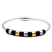 bracelet acier câble homme tendance