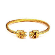 bracelet acier pour homme doré