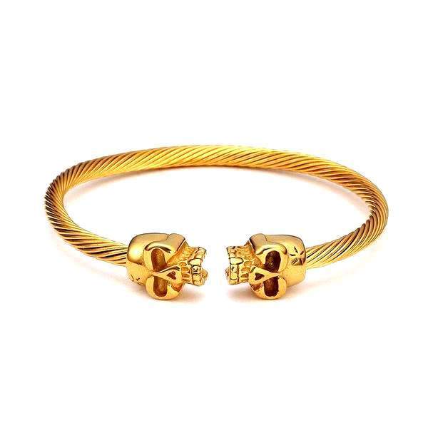 bracelet acier pour homme doré