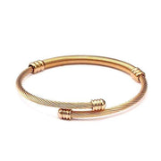 bracelet homme en acier pas cher or rose