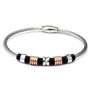 bracelet acier câble homme à la mode