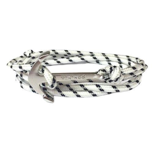 bracelet avec ancre homme blanc