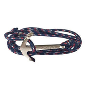 bracelet avec ancre homme bleu