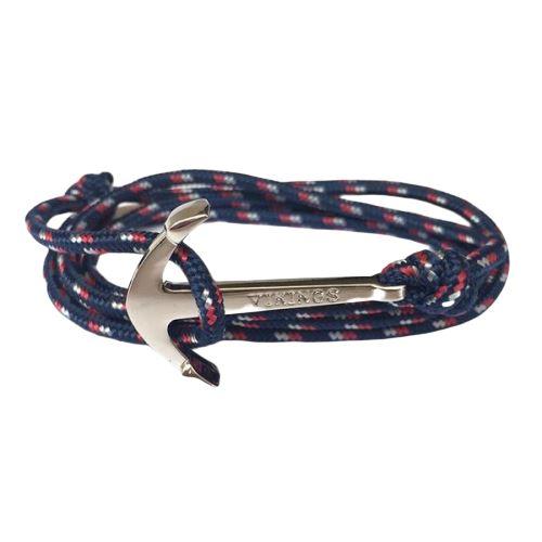bracelet avec ancre homme bleu