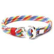 bracelet homme ancre marine multicolore