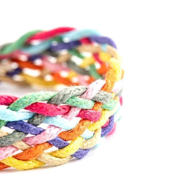 BRACELET CORDON - ARC-EN-CIEL (BRÉSILIEN)