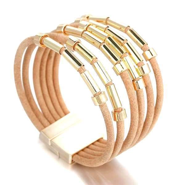 BRACELET MANCHETTE FEMME CUIR