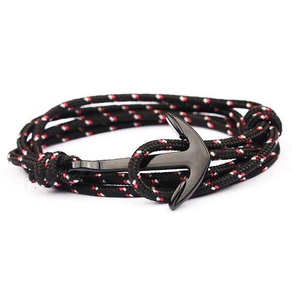 bracelet marin homme ancre multicolore