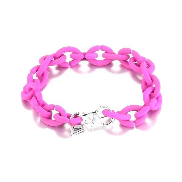 BRACELET CAOUTCHOUC - LOVE (FANTAISIE)