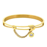BRACELET FEMME OR JONC - (ACIER)