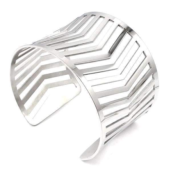 BRACELET MANCHETTE FEMME PAS CHER - (ACIER)