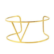 BRACELET MANCHETTE OR FEMME - (ACIER)