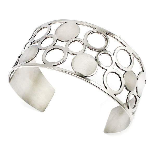 BRACELET MANCHETTE ACIER FEMME